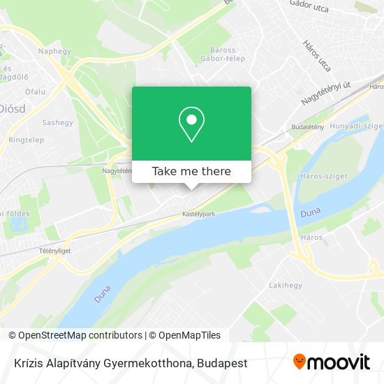 Krízis Alapítvány Gyermekotthona map