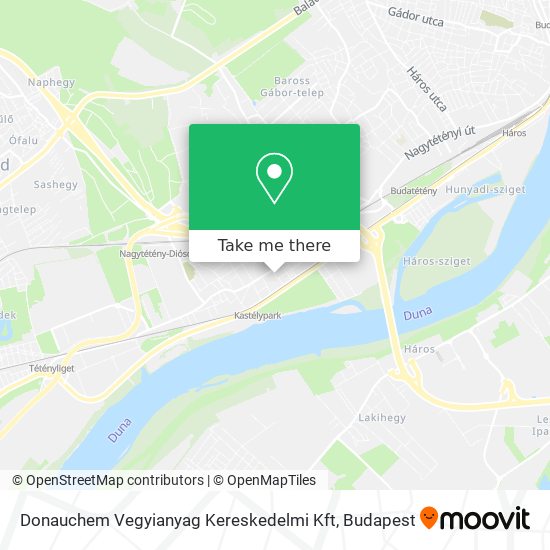 Donauchem Vegyianyag Kereskedelmi Kft map