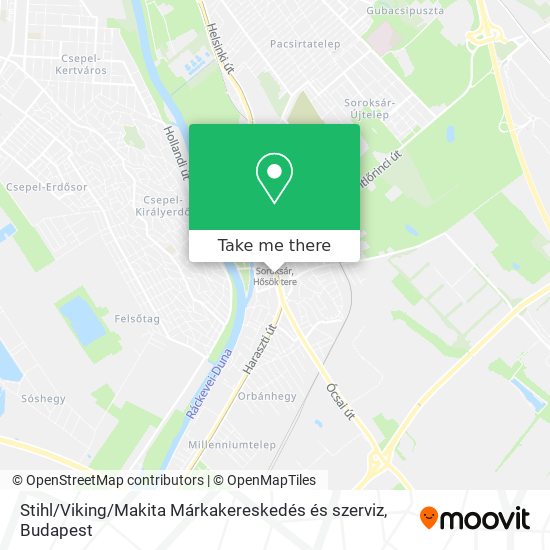 Stihl / Viking / Makita Márkakereskedés és szerviz map