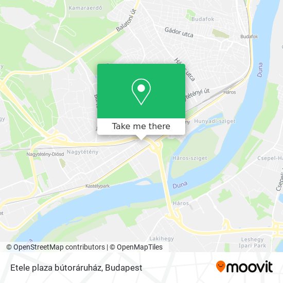 Etele plaza bútoráruház map