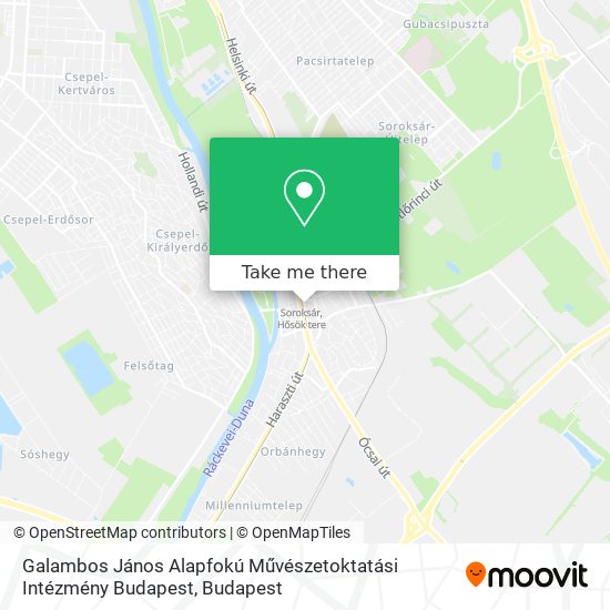 Galambos János Alapfokú Művészetoktatási Intézmény Budapest map