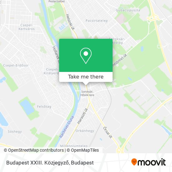 Budapest XXIII. Közjegyző map