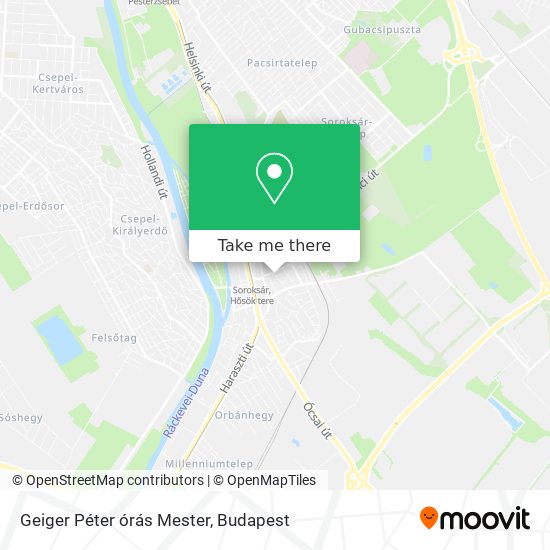 Geiger Péter órás Mester map