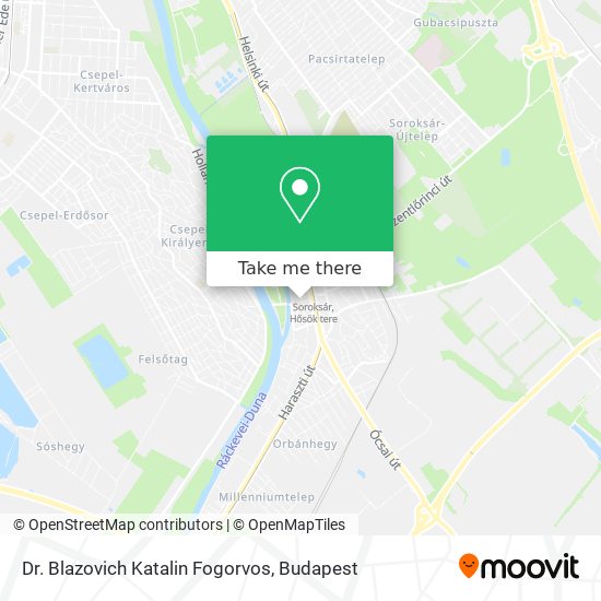Dr. Blazovich Katalin Fogorvos map