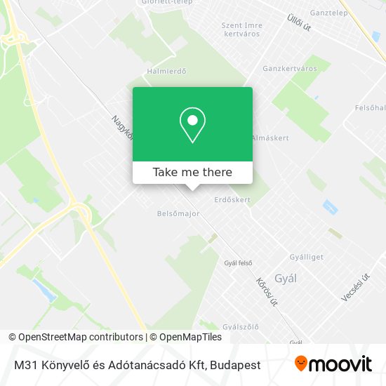 M31 Könyvelő és Adótanácsadó Kft map