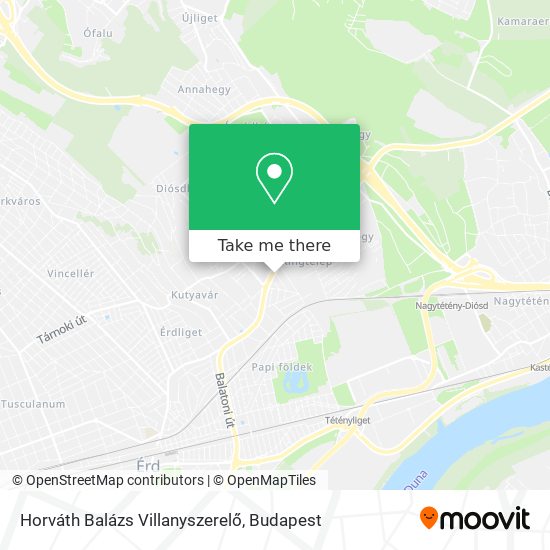 Horváth Balázs Villanyszerelő map