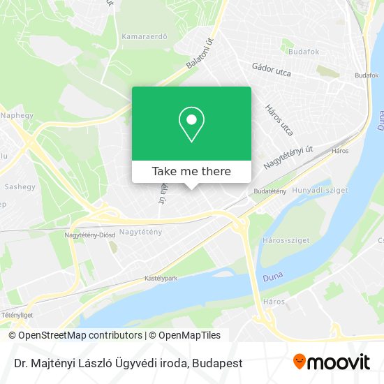 Dr. Majtényi László Ügyvédi iroda map