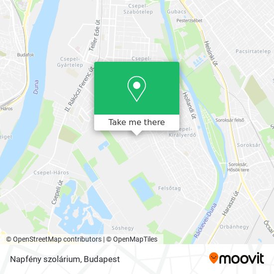 Napfény szolárium map