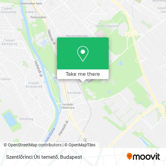 Szentlőrinci Úti temető map