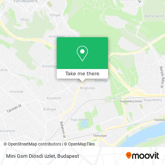 Mini Gsm Diósdi üzlet map