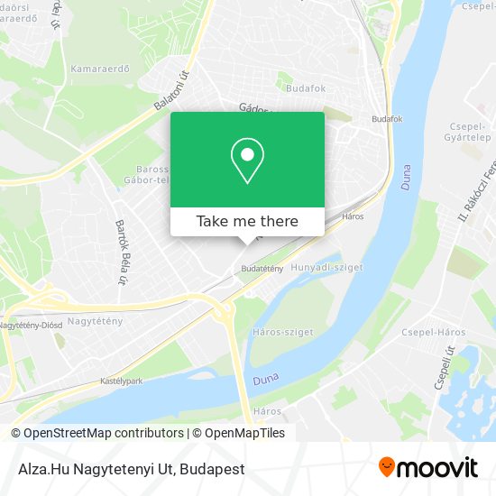 Alza.Hu Nagytetenyi Ut map