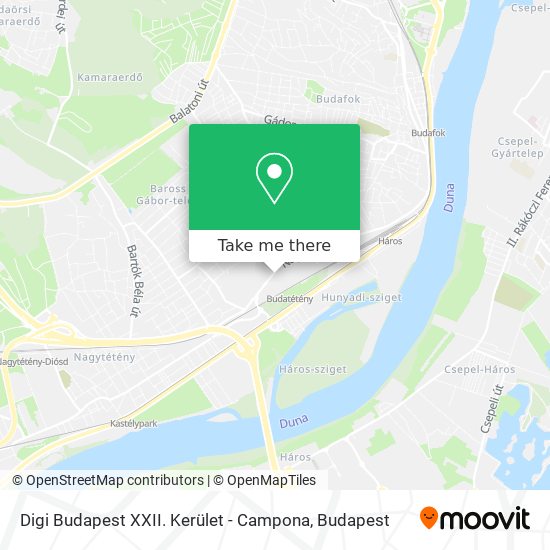 Digi Budapest XXII. Kerület - Campona map