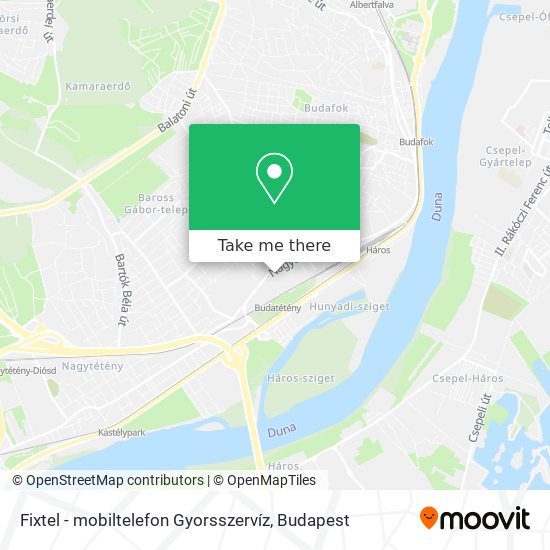 Fixtel - mobiltelefon Gyorsszervíz map