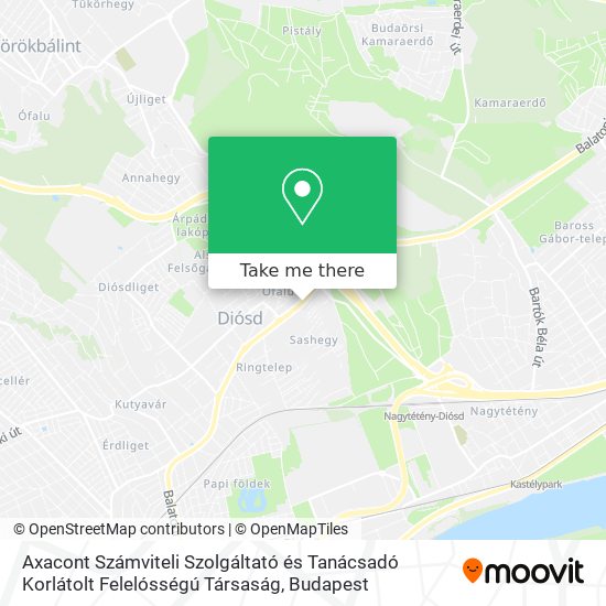 Axacont Számviteli Szolgáltató és Tanácsadó Korlátolt Felelósségú Társaság map