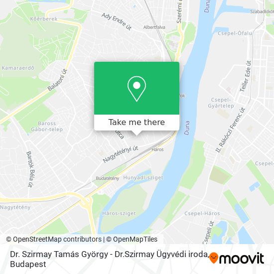 Dr. Szirmay Tamás György - Dr.Szirmay Ügyvédi iroda map