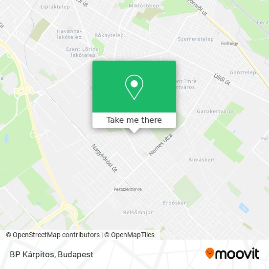 BP Kárpitos map