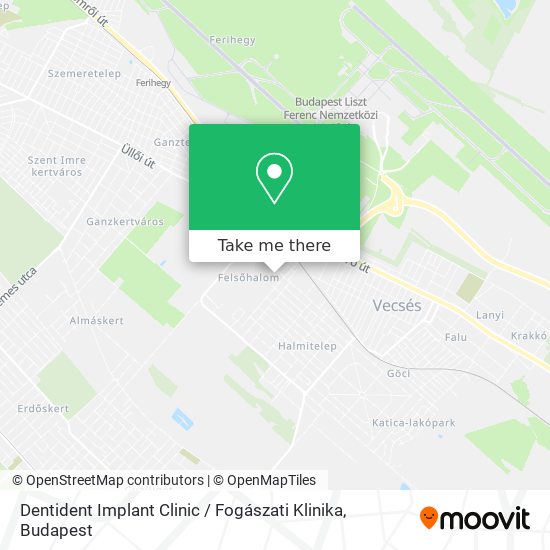 Dentident Implant Clinic / Fogászati Klinika map