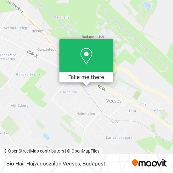 Bio Hair Hajvágószalon Vecsés map