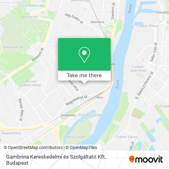 Gambrina Kereskedelmi és Szolgáltató Kft map