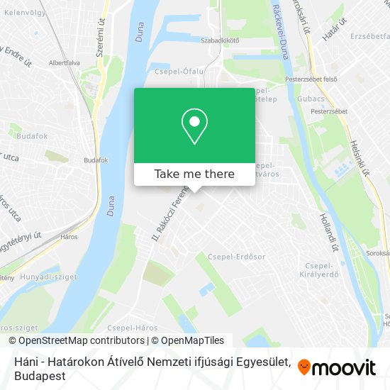 Háni - Határokon Átívelő Nemzeti ifjúsági Egyesület map