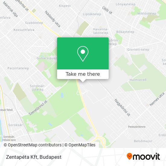 Zentapéta Kft map