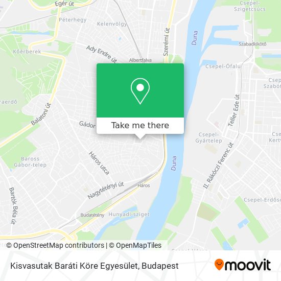 Kisvasutak Baráti Köre Egyesület map