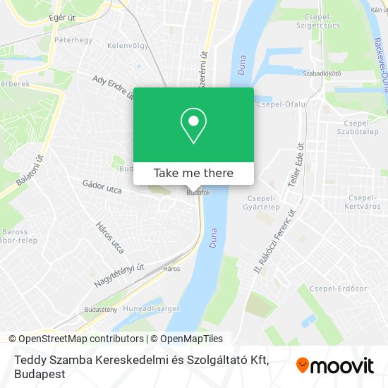 Teddy Szamba Kereskedelmi és Szolgáltató Kft map