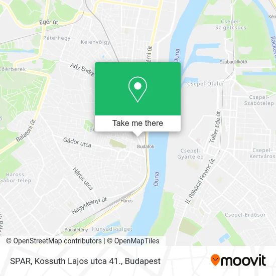 SPAR, Kossuth Lajos utca 41. map