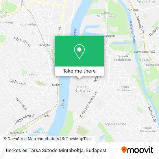 Berkes és Társa Sütöde Mintaboltja map