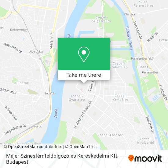 Májer Színesfémfeldolgozó és Kereskedelmi Kft map