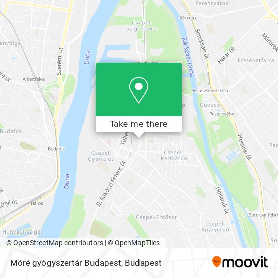 Móré gyógyszertár Budapest map