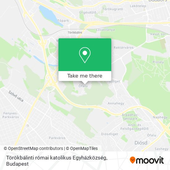 Törökbálinti római katolikus Egyházközség map