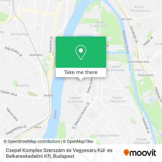 Csepel Komplex Szerszám és Vegyesáru Kül- és Belkereskedelmi Kft map