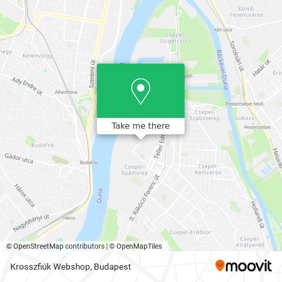 Krosszfiúk Webshop map