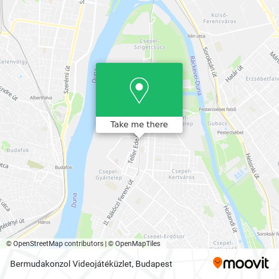 Bermudakonzol Videojátéküzlet map