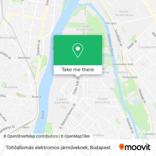 Töltőállomás elektromos járműveknek map