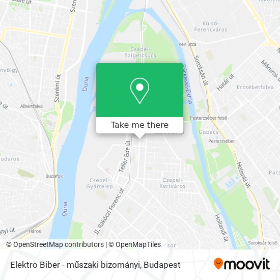 Elektro Biber - műszaki bizományi map