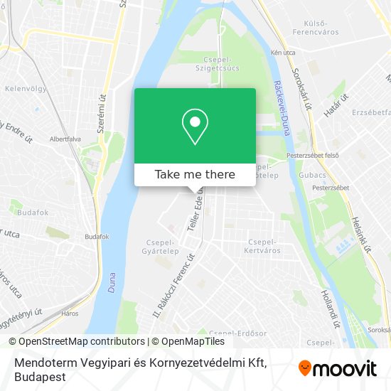 Mendoterm Vegyipari és Kornyezetvédelmi Kft map