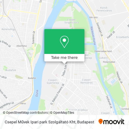 Csepel Művek Ipari park Szolgáltató Kht map