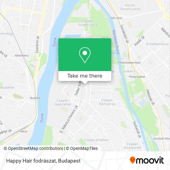 Happy Hair fodrászat map