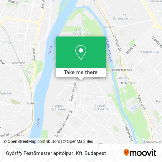 Győrffy Festőmester építőipari Kft map