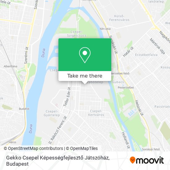 Gekko Csepel Képességfejlesztő Játszóház map