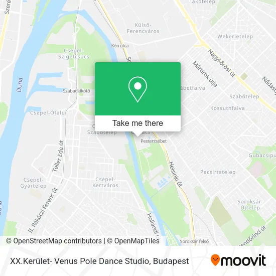 XX.Kerület- Venus Pole Dance Studio map