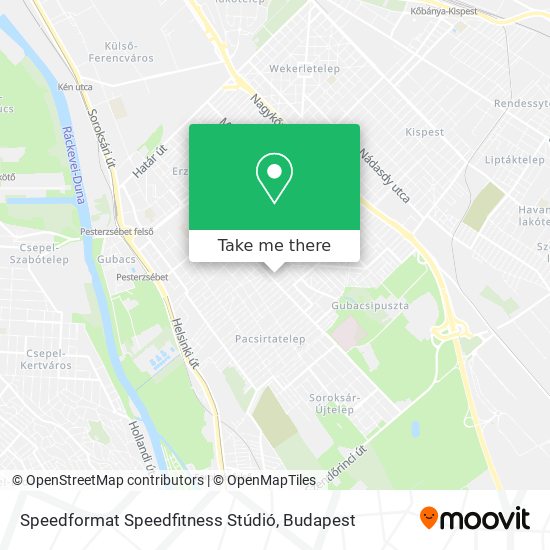 Speedformat Speedfitness Stúdió map