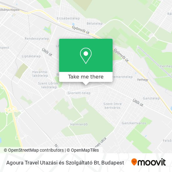 Agoura Travel Utazási és Szolgáltató Bt map