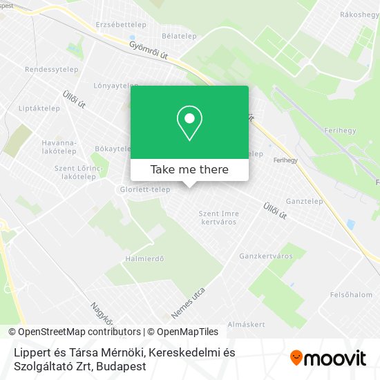 Lippert és Társa Mérnöki, Kereskedelmi és Szolgáltató Zrt map