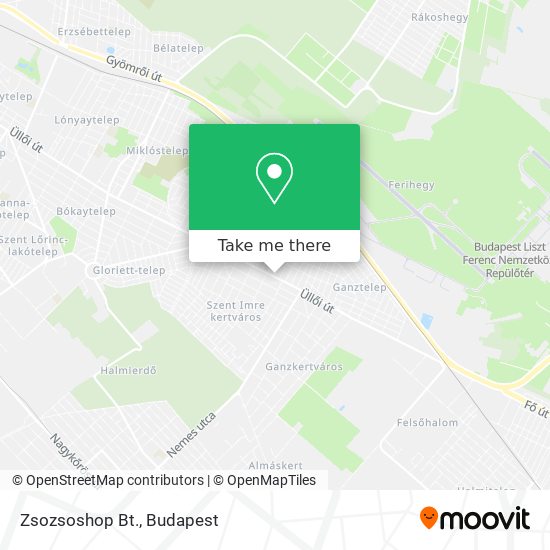 Zsozsoshop Bt. map