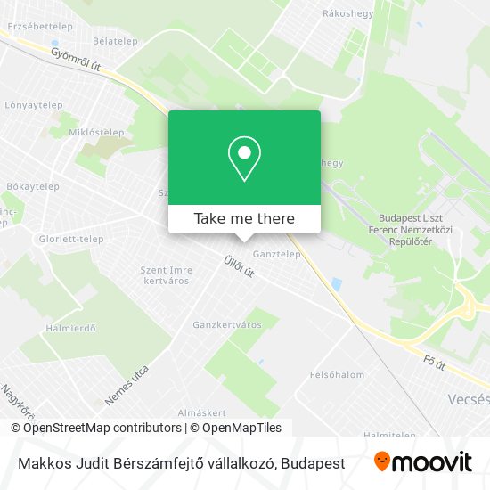 Makkos Judit Bérszámfejtő vállalkozó map