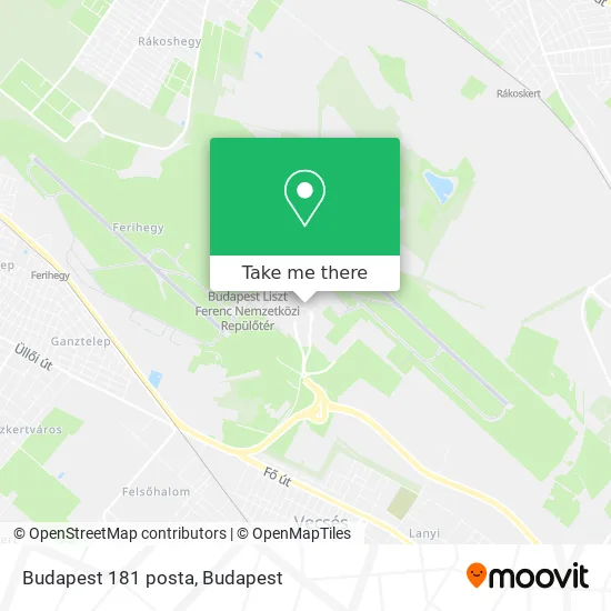 Budapest 181 posta map