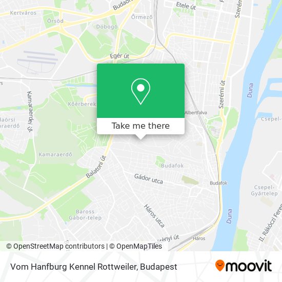 Vom Hanfburg Kennel Rottweiler map